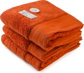 ARTG® Towelzz - DeLuxe - Handdoek - 60 x 110 cm - Steen Rood - Brick Red - Set 3 stuks