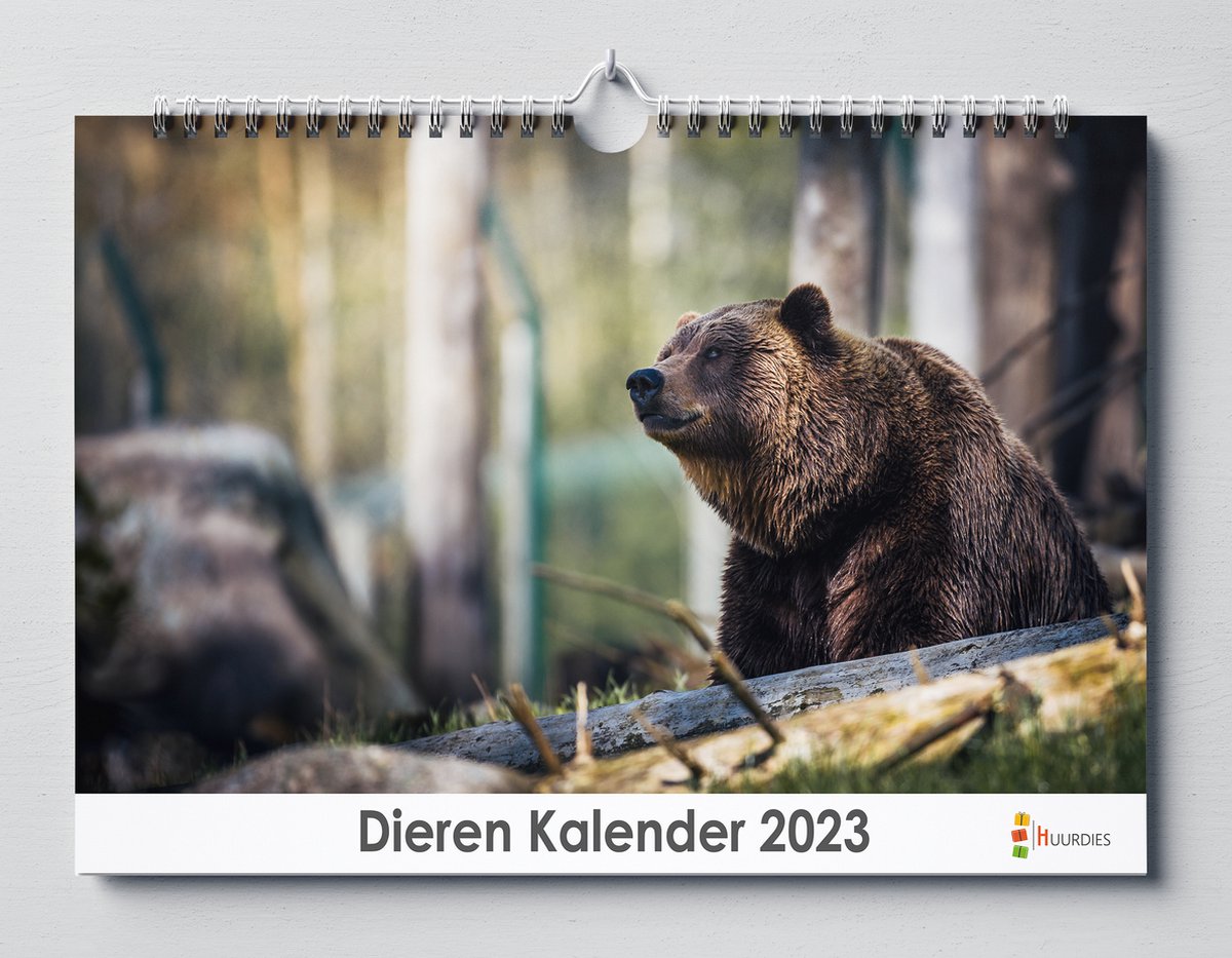 Dieren kalender 2023 | 35x24 cm | jaarkalender 2023 | Wandkalender 2023