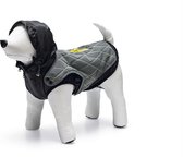 Beeztees Safety Gear Allia - Manteau pour chien - Réfléchissant - Grijs - 62 cm - avec capuche Veste 2 en 1