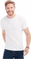 12 Pack Stedman T-shirt Wit Ronde hals Heren Ring-Spun 100% katoen Maat 2XL