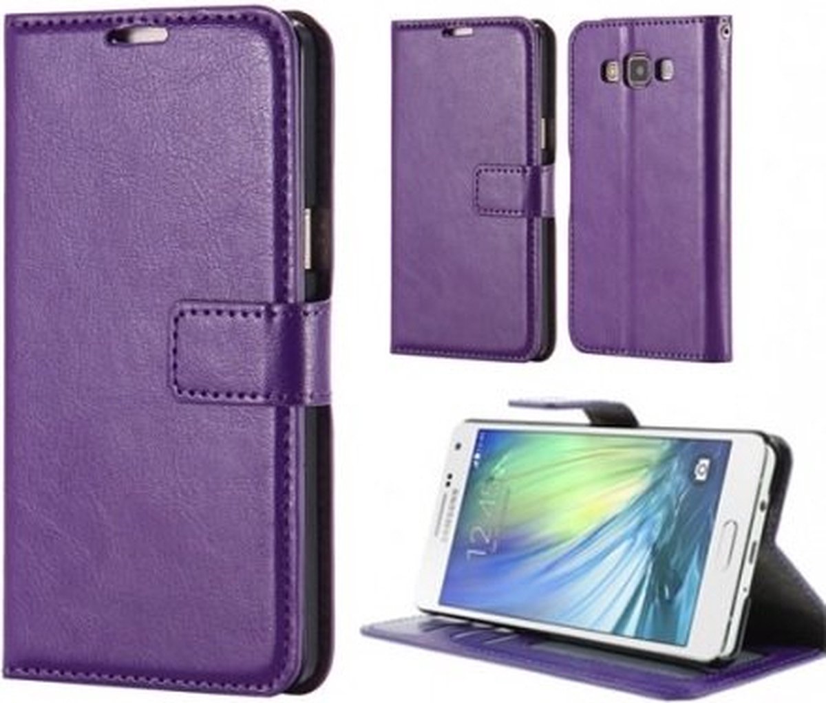 Samsung A3 2015 Portemonnee Hoesje Case Paars