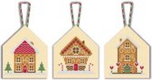 Christmas decorations Houses - Aida borduur telpakket - Anchor borduurpakket