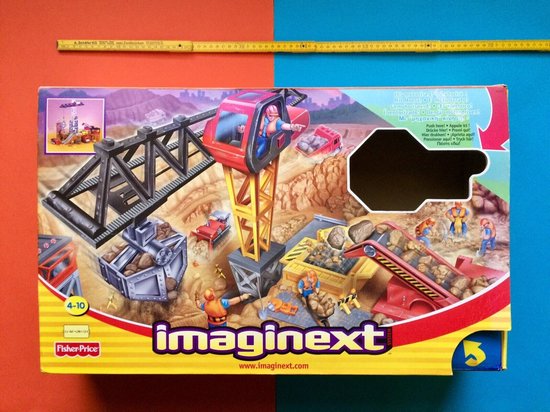 FISHER PRICE IMAGINEXT POWER BOUWPLAATS B1837 - Torenkraan Truck & Dozer