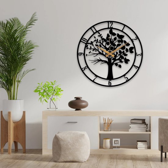 Disque Vinyle Horloge Murale Arbre De Vie Rétro Horloge Murale Arbre