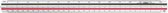 Échelle bâton M 鯾 ius & Ruppert 30cm blanc / école colorée