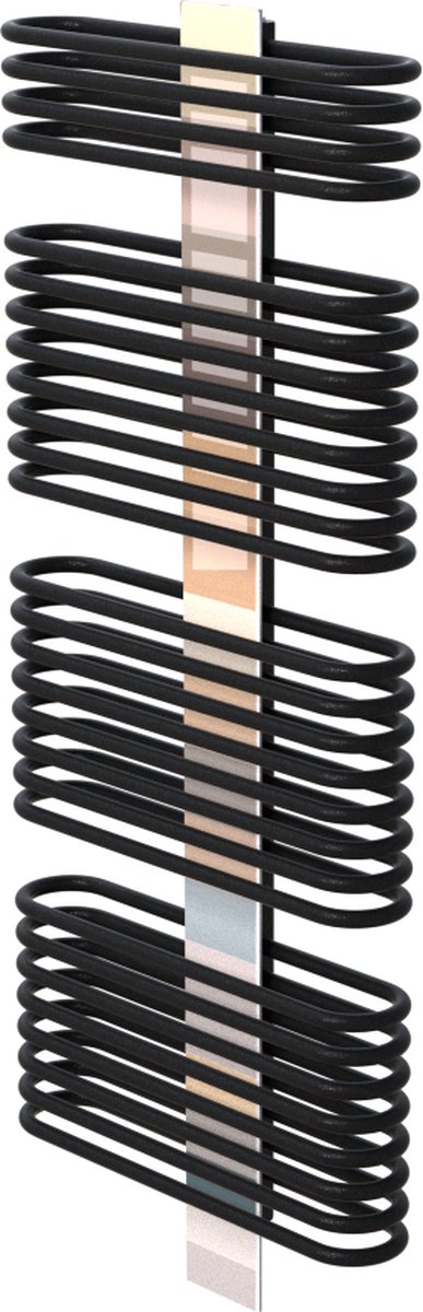 Design radiator EZ-Home - OVAL LINES 600 x 1374 ANTHRACITE