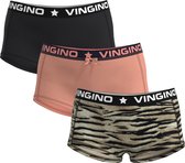 Vingino Hipster-G224-9 ZEBRA 3PACK Meisjes onderbroek - Maat 110/116