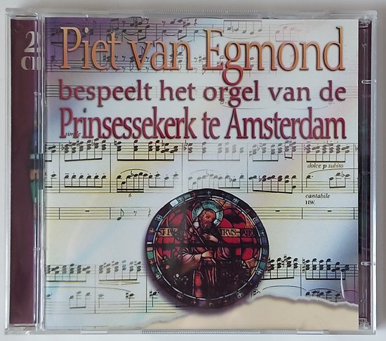 Piet van Egmond bespeelt het orgel van de Prinsessekerk te Amsterdam
