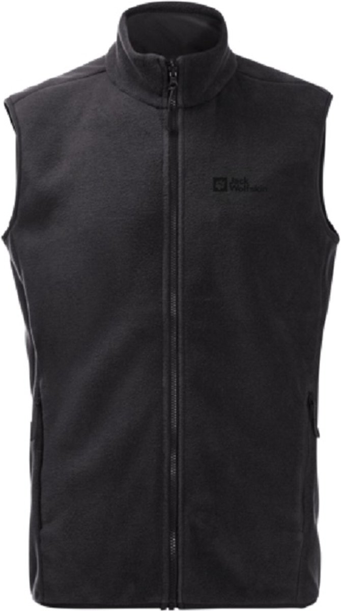 Jack Wolfskin Waldsteig FZ Vest Men - Bodywarmer - Heren - Fleece - Zwart - Maat M