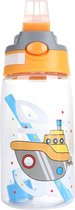 Waterfles Kids 500ml - Ship - Drinkfles met drinktuit / rietje 0,5L