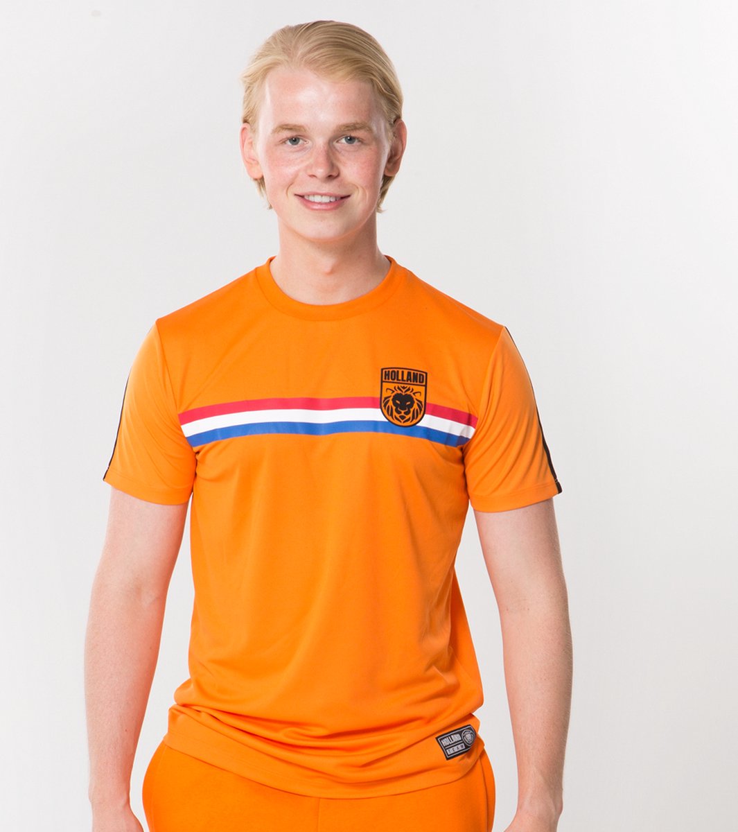 Holland voetbalshirt heren - Sportshirt heren - Oranje shirt heren - maat L