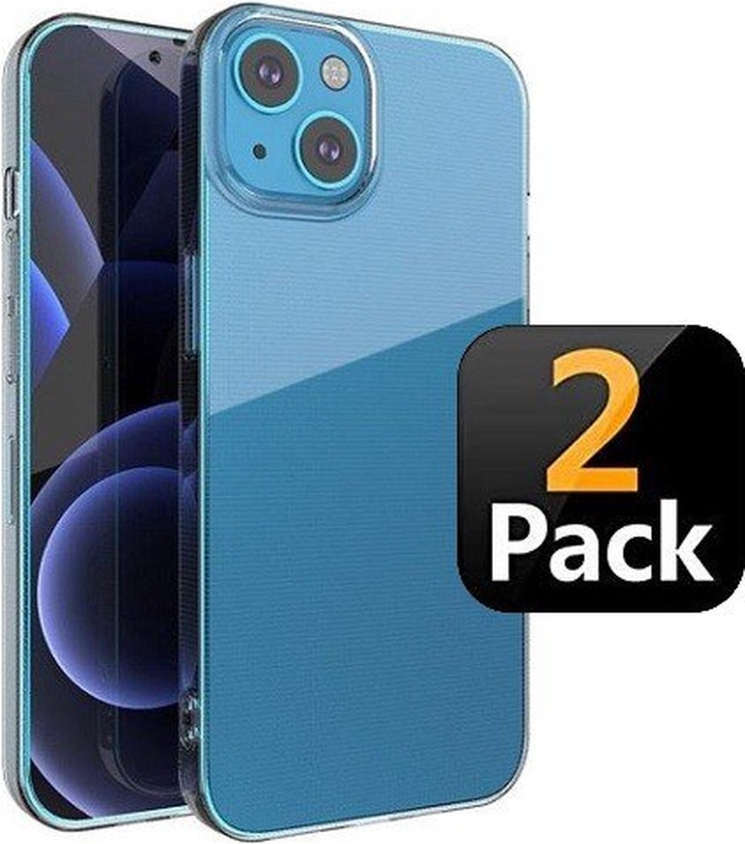 iPhone 13 Mini Hoesje Siliconen TPU Transparant 2x