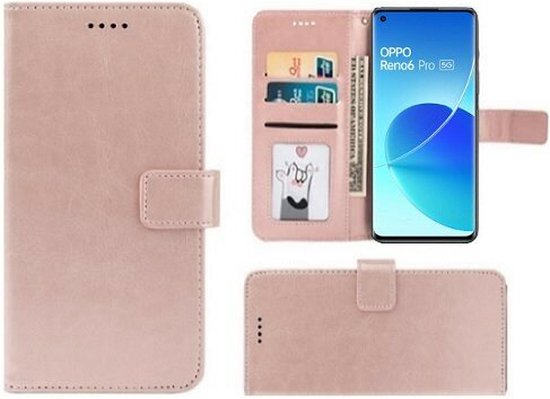 AZNS Oppo Reno 8 Pro Hoesje Wallet Book Case Kunstleer Zwart