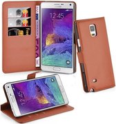 Samsung Note 4 Hoesje Met Pasjeshouder Bookcase Bruin