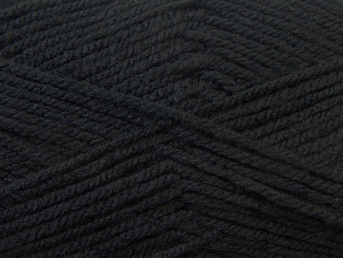 Rayher Braidy 42010576 Recycling garen, gevlochten, 4 mm , zwart, 250 g kluwen, looplengte ca. 60 m, breigaren, haakgaren, textielgaren, knutselgaren