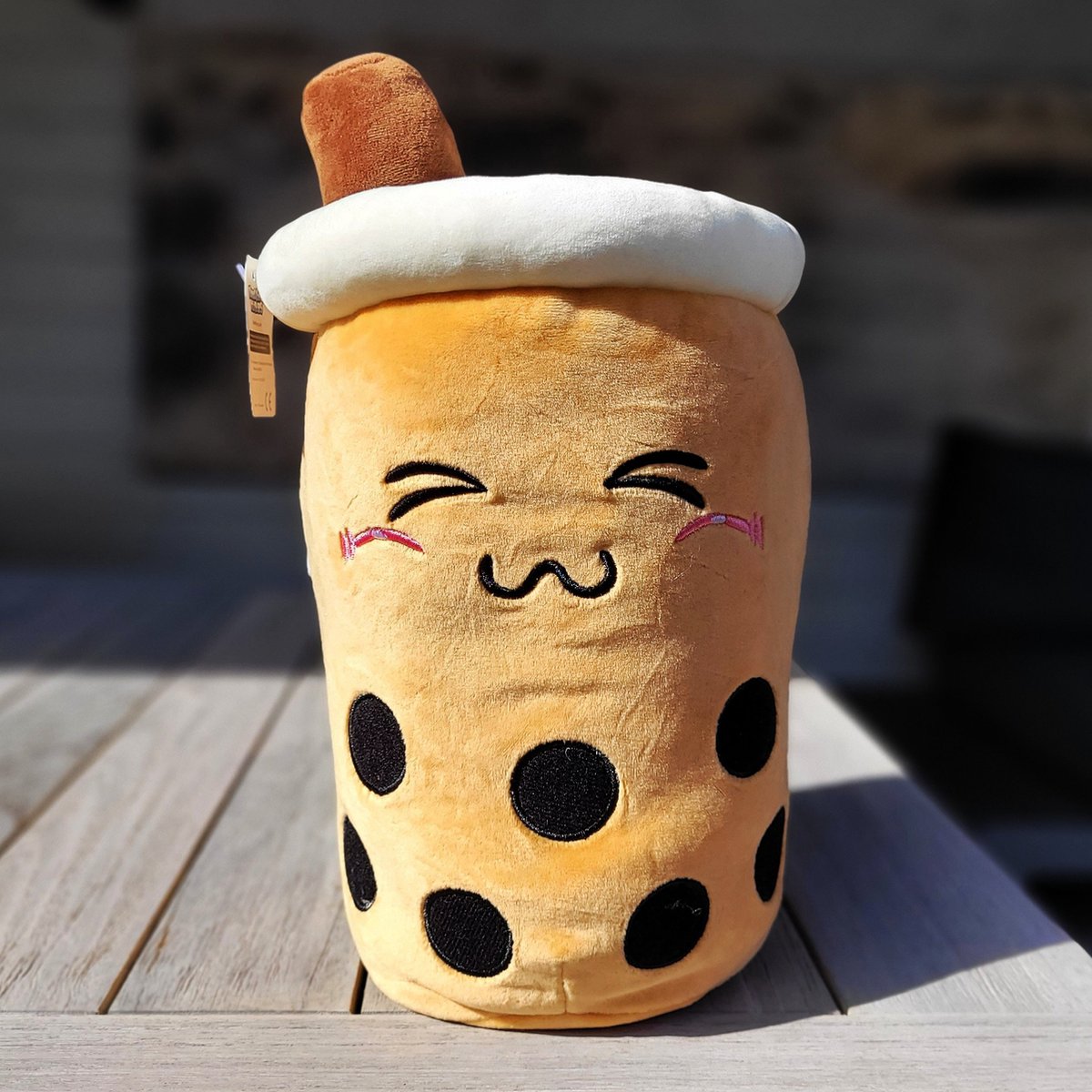 Kawaii Kussen - Kawaii Knuffel - Bubble Tea Knuffel - Bubble Tea - Boba - Cute - 35cm - Bruin