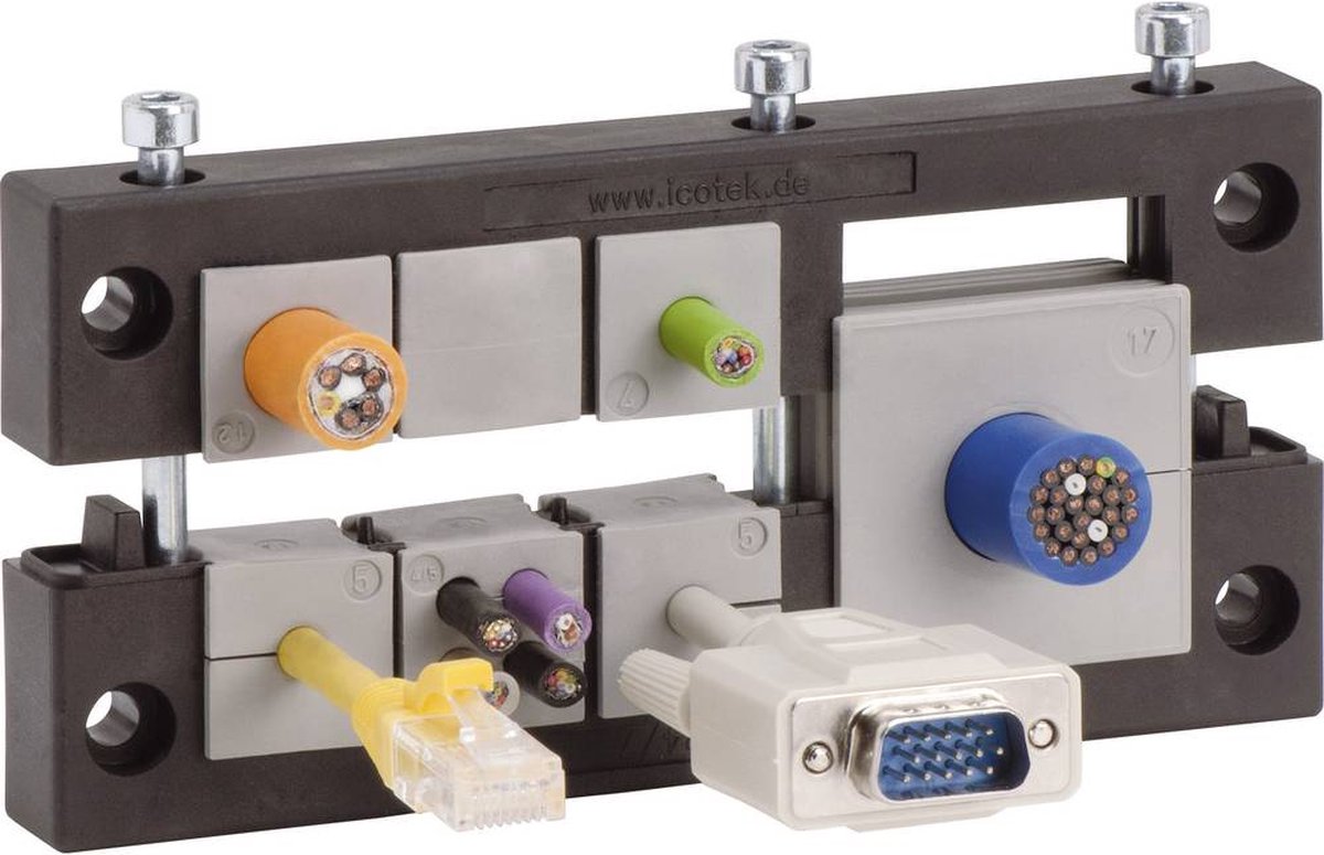 Icotek KEL 24/5 Kabelinvoeringsplaat Polyamide Zwart 1 stuk(s)