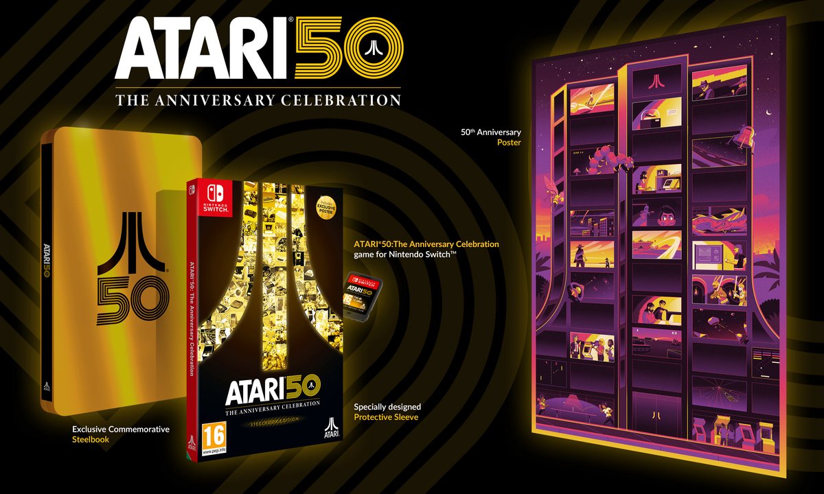 Atari 50 : The Anniversary Celebration: Steelbook Edition - Switch