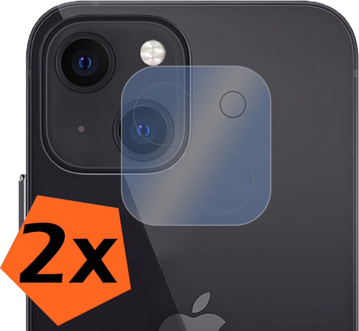 Camera Lens Protector - 2 Stuks - Geschikt voor Apple iPhone 14 Plus - Camera Screenprotector - Gehard Glas - Beschermglas - Tempered Glass - Screen Protector