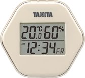 TANITA TT-573 Compacte hygrometer - temperatuurmeter - magneet - klok - Japanse nauwkeurigheid technologie