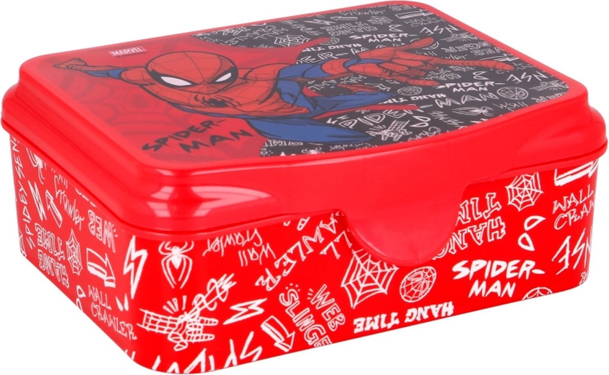 Spiderman broodtrommel - 15x13.5 cm - Brooddoos - Sandwich Box