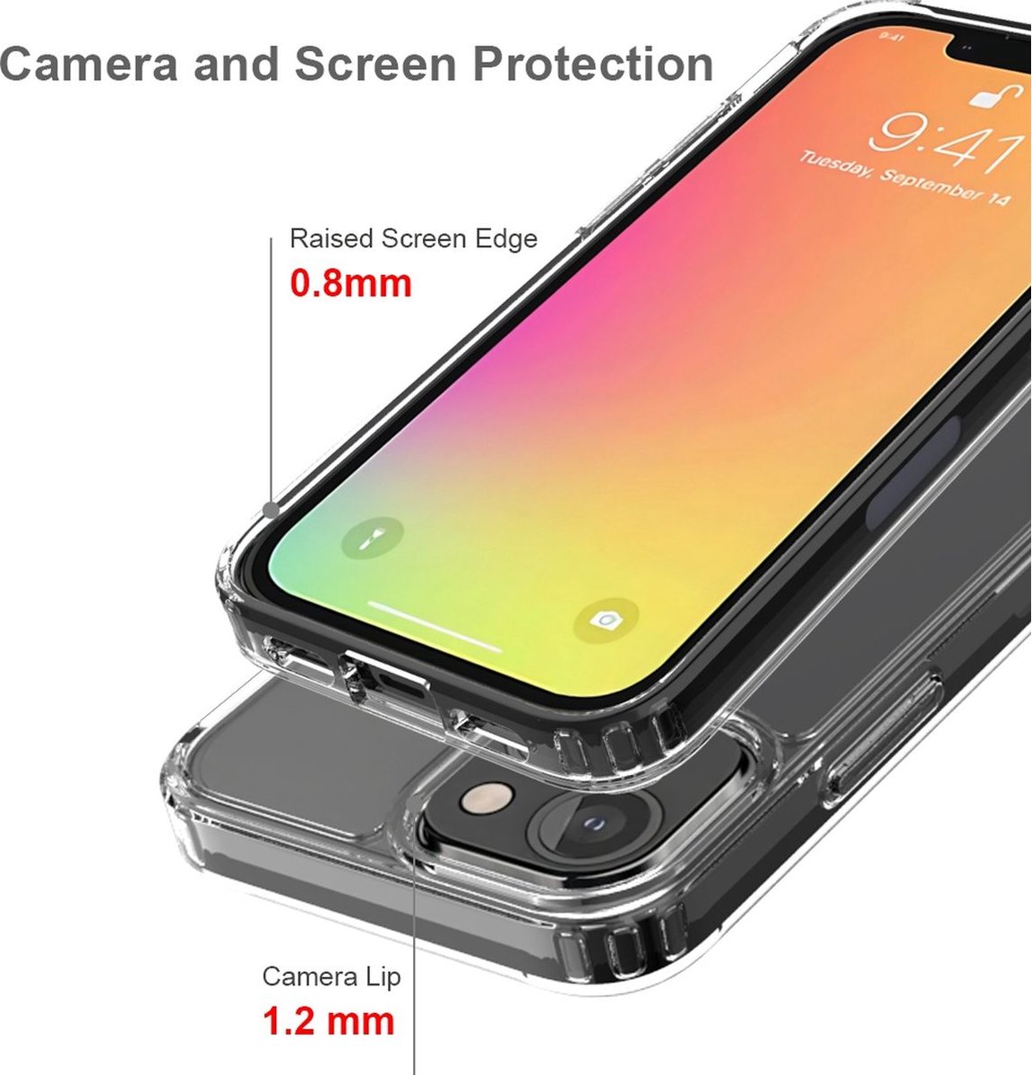 Mobigear Doorzichtig Hoesje geschikt voor Apple iPhone 13 Pro Max Telefoonhoesje Hardcase | Mobigear Crystal Backcover | Doorzichtig Telefoonhoesje iPhone 13 Pro Max | iPhone 13 Pro Max Case | Back Cover - Transparant