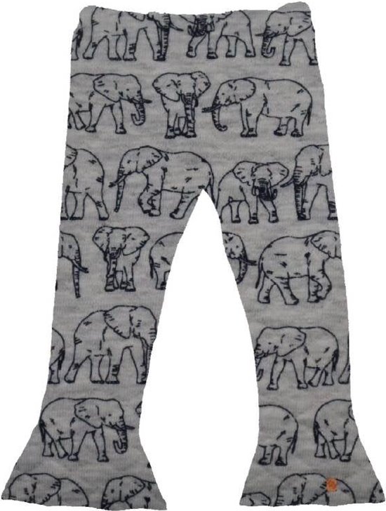 Pantalon flare gris éléphant