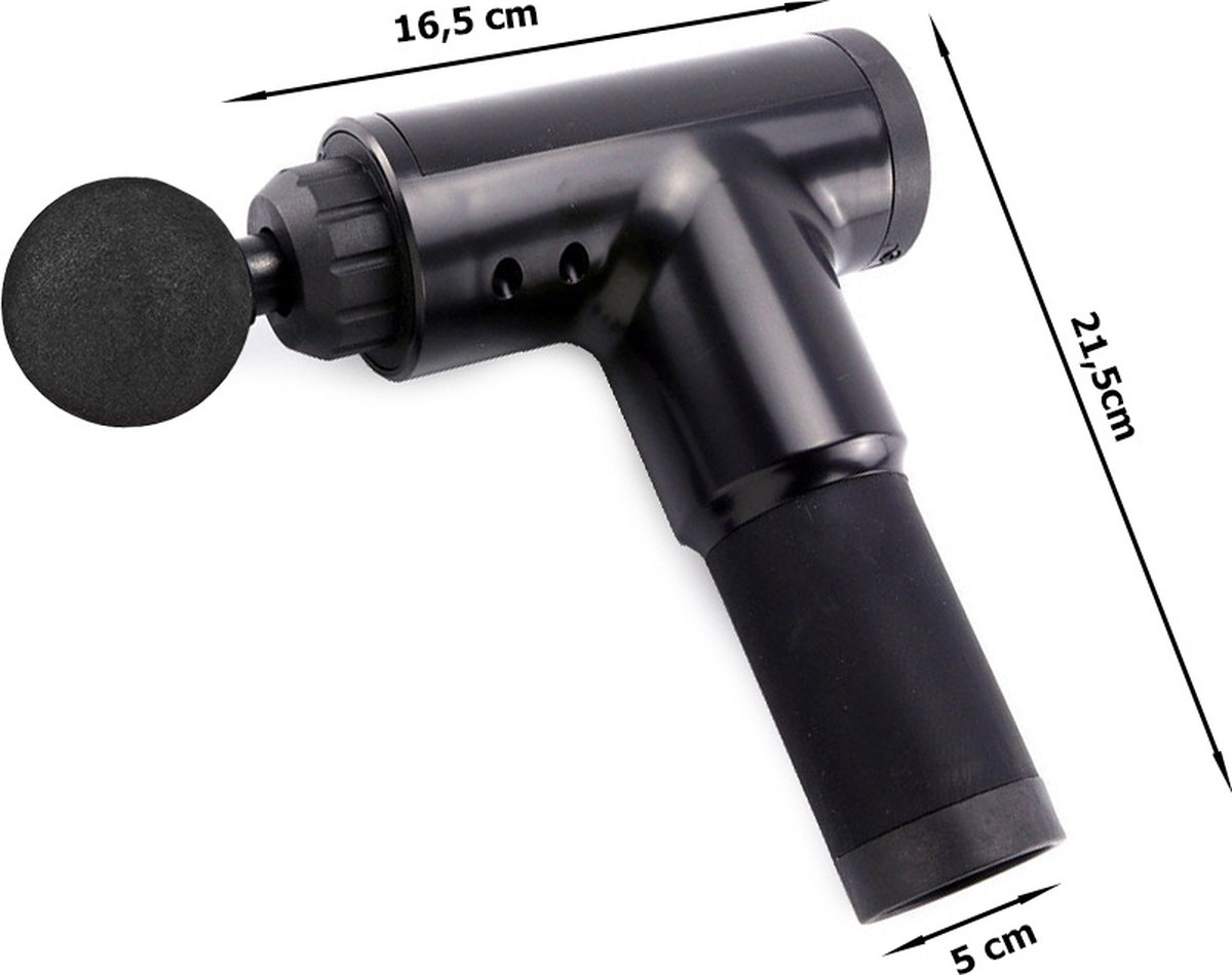 Afbeelding 3 van Professionele Massage Gun - incl. 4 Opzetstukken - Massagepistool - 6 Verschillende Standen