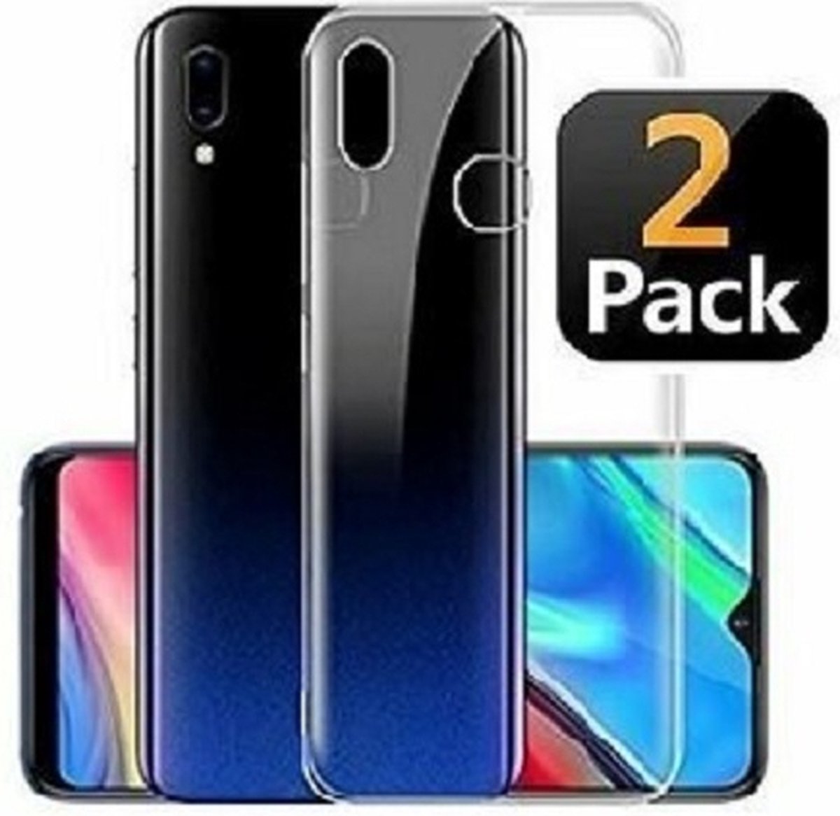 Samsung M30 Hoesje Siliconen TPU Transparant 2x