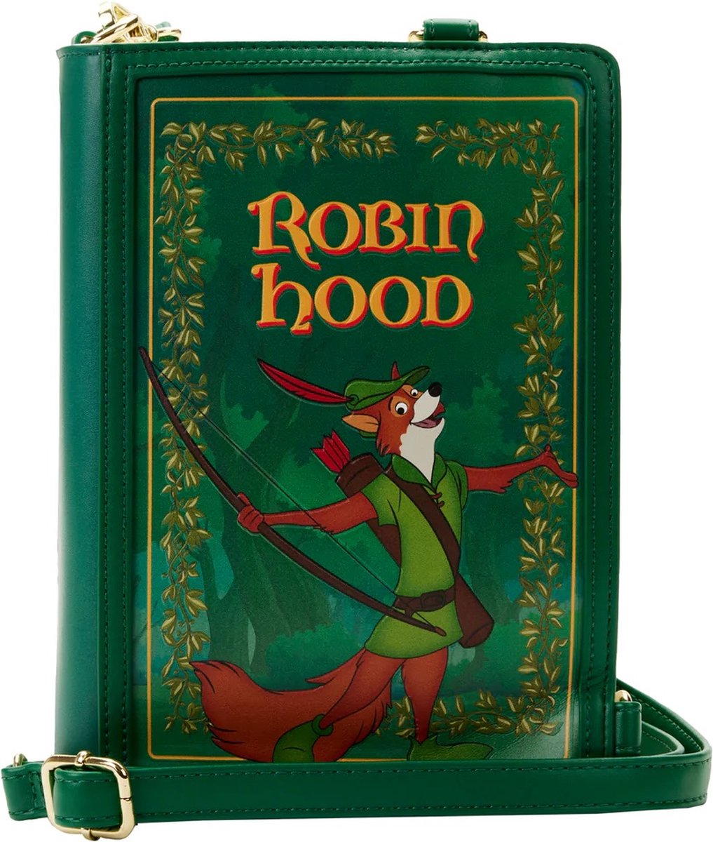 Loungefly: Disney Classic Book - Robin Hood Convertible Cross Body Tas