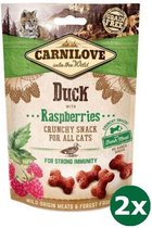 Carnilove crunchy snack eend / framboos 2x 50 gr