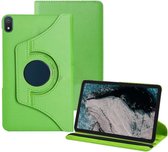 Tablethoes Geschikt voor Nokia T20 - Multi Stand Case - 360 draaibaar - Tablethoesje - Groen - ZT Accessoires