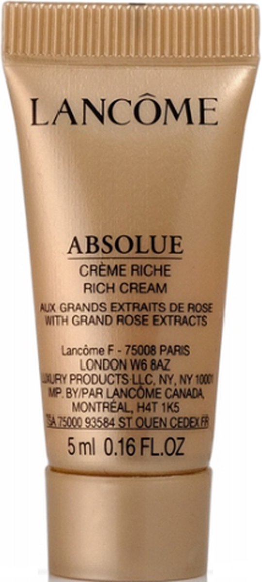 Lancôme Absolue Rich Cream 5 ml - voedende, regenererende crème met rozenextract !