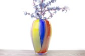Glazen Vaas - Bloemenvaas - Vaas Glas - Vaas van Glas ''Rainbow'' Normal