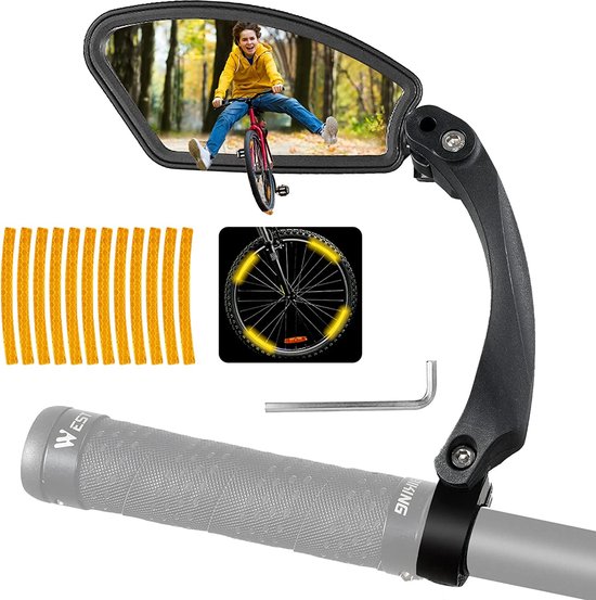 Fietsspiegel, fiets achteruitkijkspiegel HD