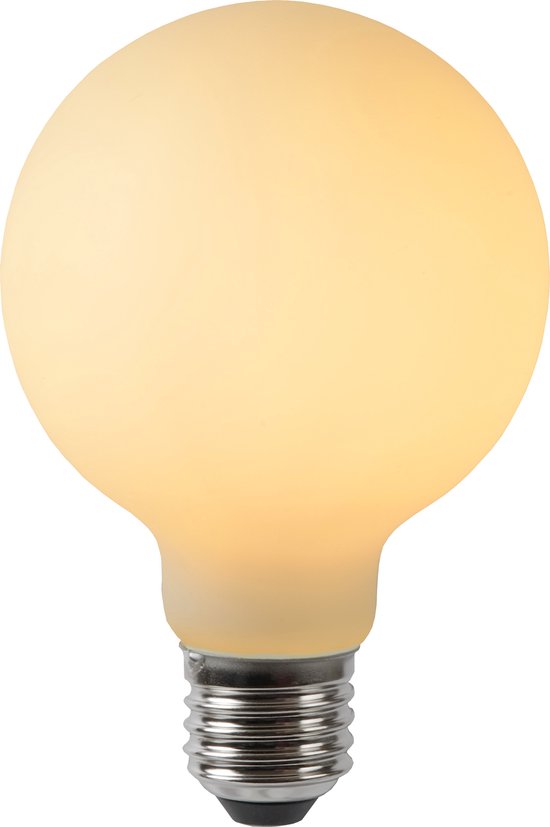 Lucide G80 - Filament lamp - Ø 8 - LED Dimb. - E27 - 2700K - Opaal