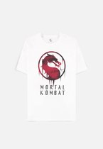 Mortal Kombat Heren Tshirt -2XL- Dragon Logo Wit