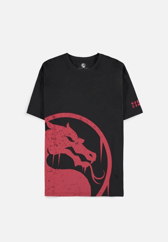 Mortal Kombat - Dragon Logo Heren Tshirt - M - Zwart