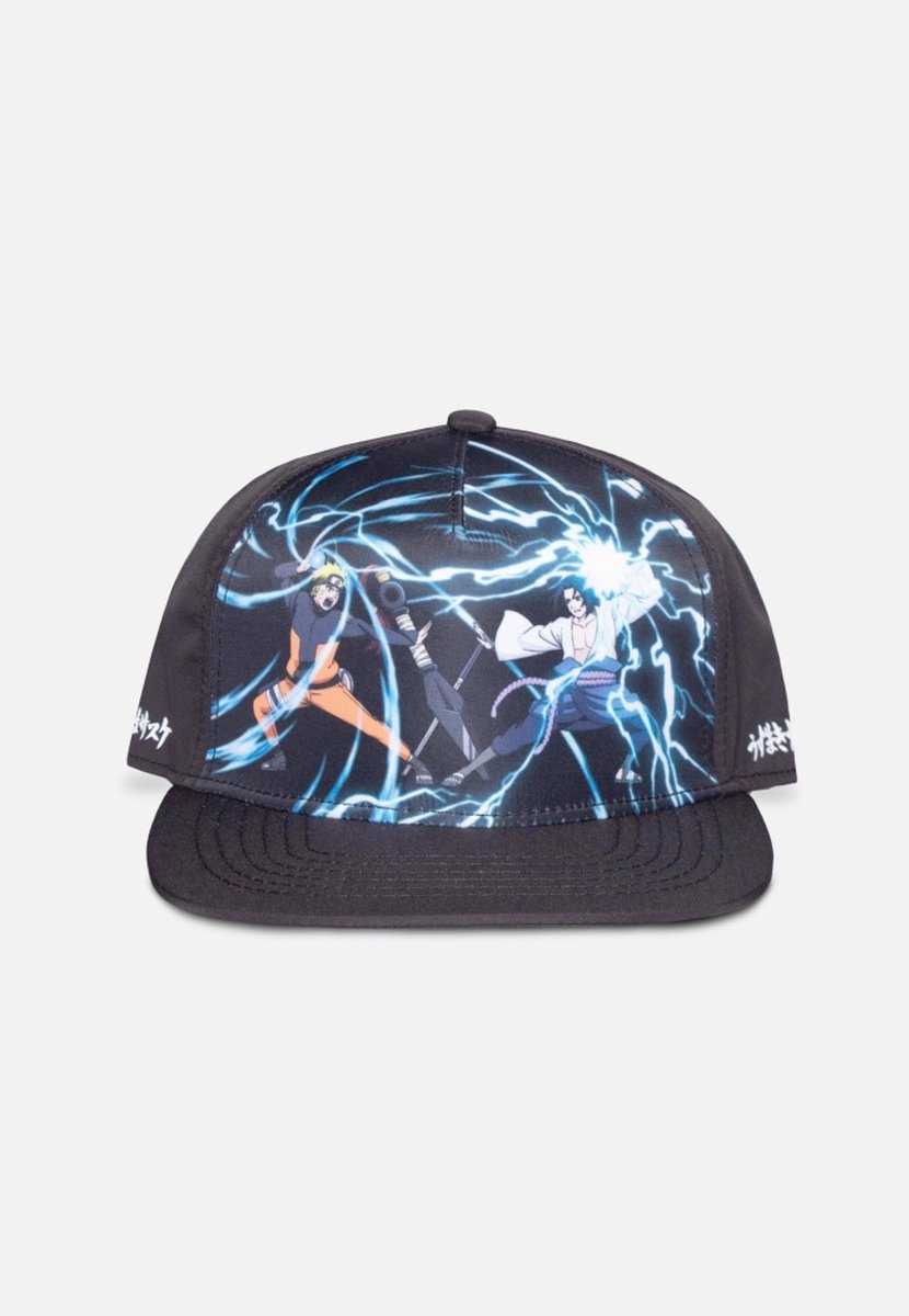 Naruto Shippuden Snapback Pet Naruto & Sasuke Zwart
