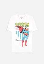 DC Comics Superman - The Man Of Steel Heren T-shirt - 2XL - Wit