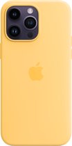 Origineel Apple iPhone 14 Pro Max Hoesje MagSafe Silicone Case Geel