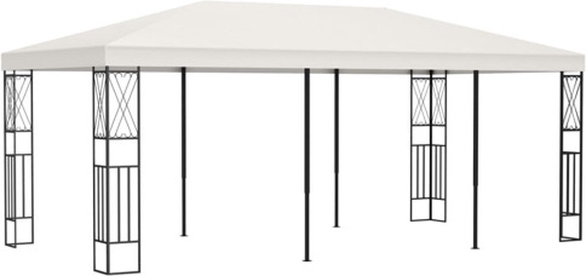 Vidaxl Prieel 3x6 M Stof Crème