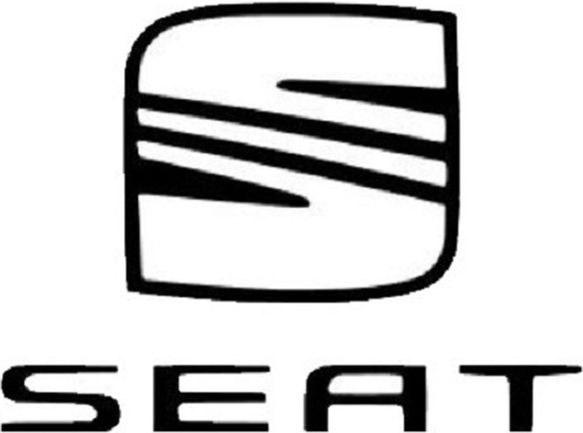 badlaken met Seat logo - wit - 70 x 140
