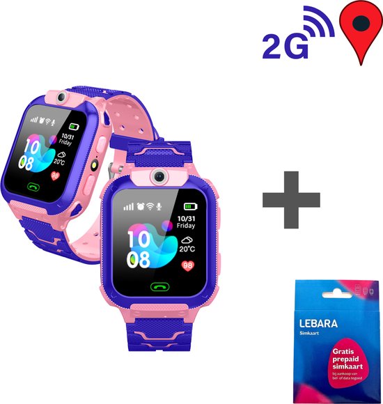 LUXXOZ Smartwatch Kinderen GPS horloge kind GPS Tracker Kind
