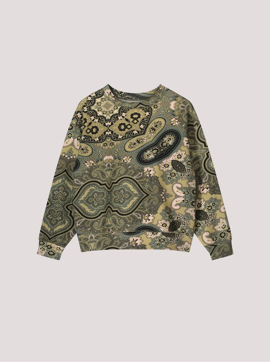 Summum Paisley - Sweater - Khaki - XS