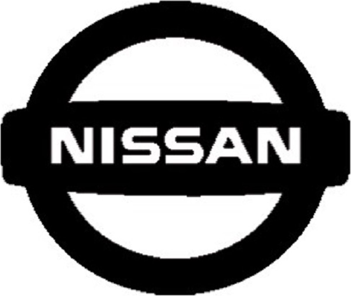 badlaken met Nissan logo - wit - 70 x 140
