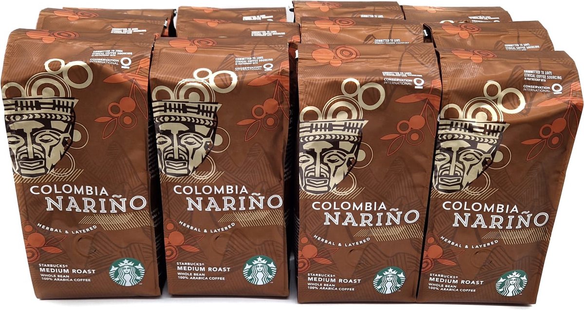 Starbucks® Colombia Narino™ Koffiebonen 3KG (12 x 250gr) - Starbucks Columbia Narino
