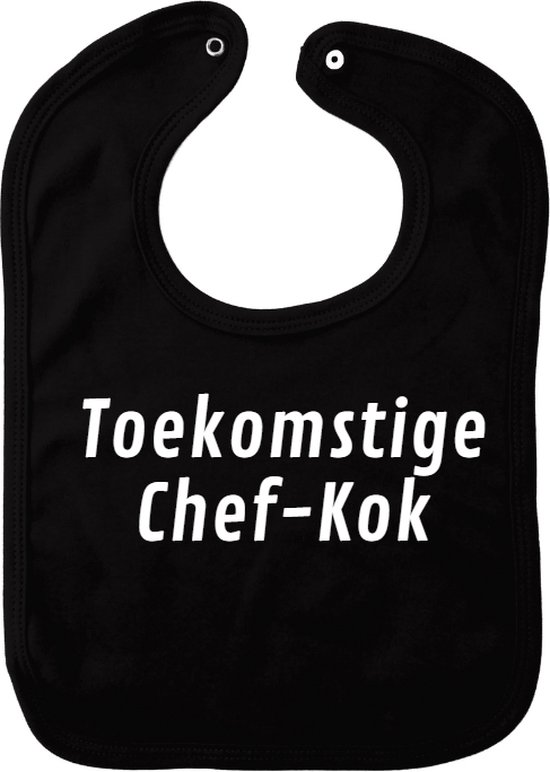 chef-kok slabbetje - Zwart - Kraamcadeau - Babyshower Cadeau - Kerst | bol.com