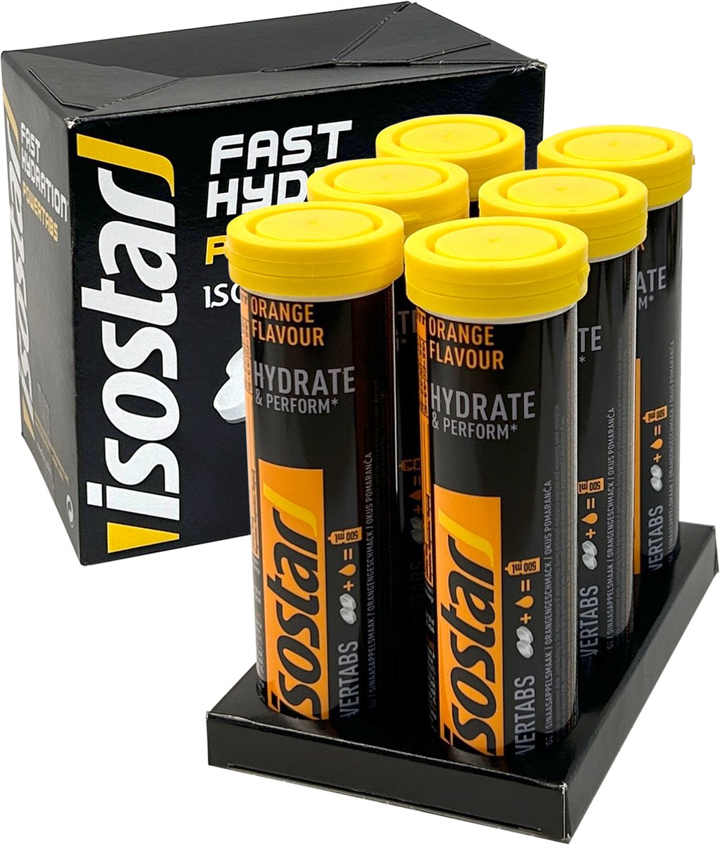 Goedkoopste Isostar Hydrate & Perform - Powertabs - Sinaasappel - 6 x 500 ml
