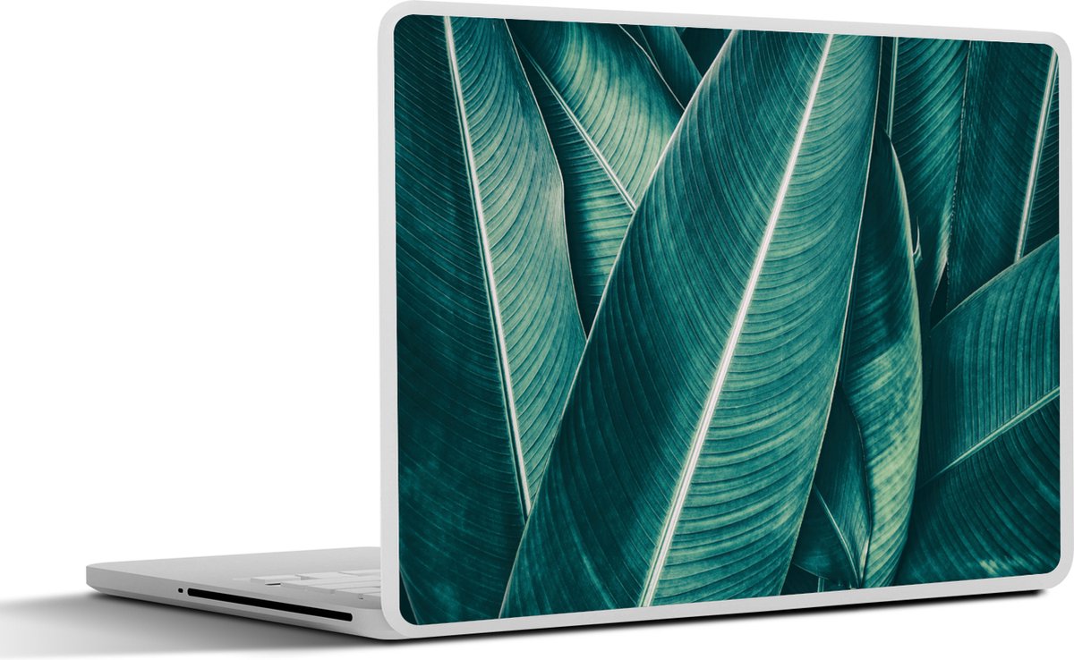 Laptop sticker - 13.3 inch - Bladeren - Macro - Tropisch - Meisjes - Kinderen - Jongens - 31x22,5cm - Laptopstickers - Laptop skin - Cover
